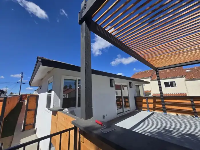 ADU with pergola