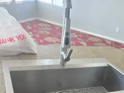 Kitchen sink install