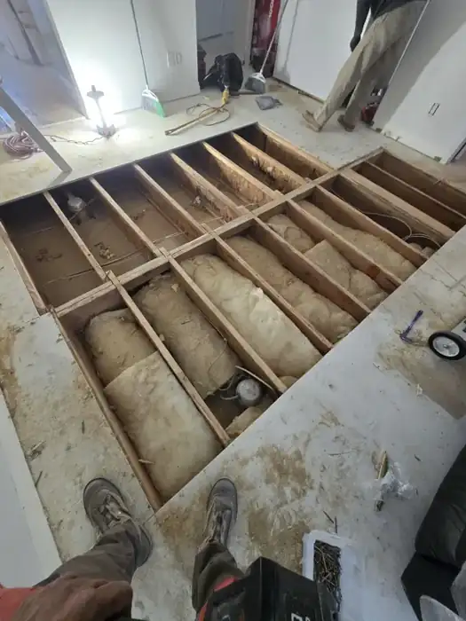 Subfloor repair before