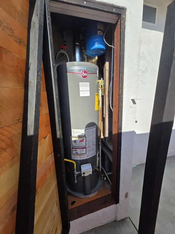 Earthquake-strap the water heater
