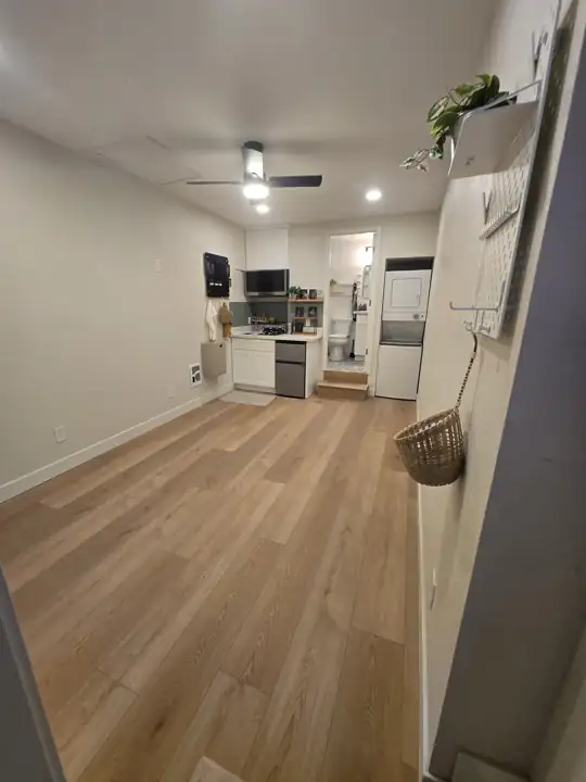 Garage converted to a rented studio